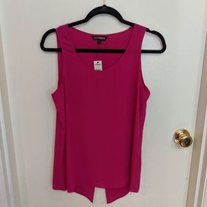 NWT Express Magenta Split Back Tank